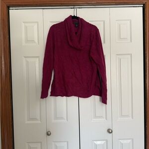 Design History Fuchsia Cowl Neck Sweater
